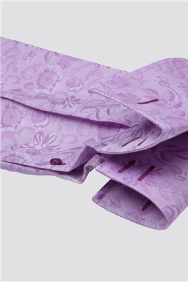 Stvdio by  Limited Edition Magenta Floral Jacquard Shirt