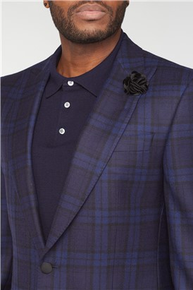 Black Blue Tartan Dinner Jacket