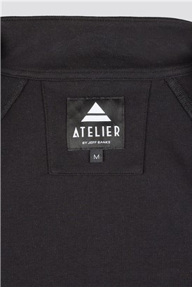  Atelier Black Raglan Zip Through