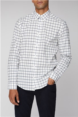  Long Sleeve Boucle Windowpane Shirt