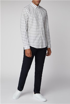  Long Sleeve Boucle Windowpane Shirt