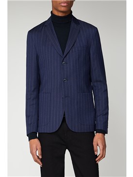  Navy Pin Stripe Blazer