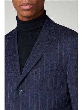  Navy Pin Stripe Blazer