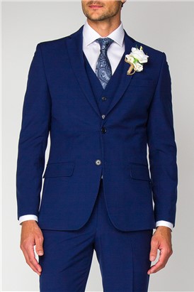  Occasions Blue Regular Fit Suit Jacket