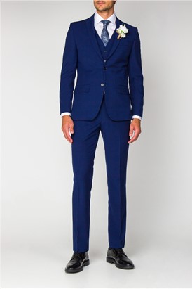  Occasions Blue Regular Fit Suit Jacket