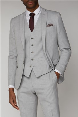  Light Grey Slim Fit Waistcoat