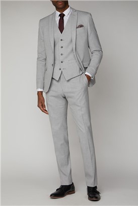  Light Grey Slim Fit Waistcoat