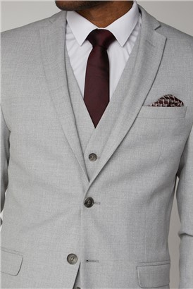  Light Grey Slim Fit Waistcoat