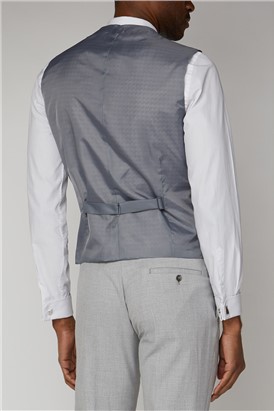  Light Grey Slim Fit Waistcoat