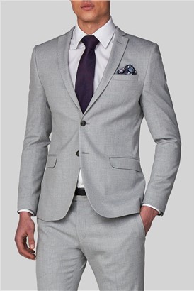  Light Grey Slim Fit Suit Jacket