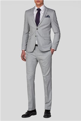  Light Grey Slim Fit Suit Jacket