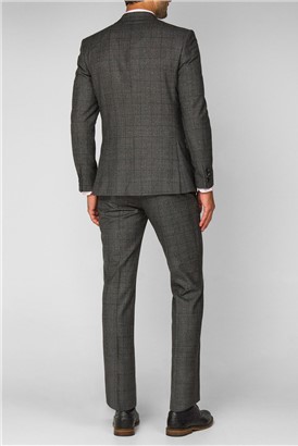  Grey Textured Check Jacket