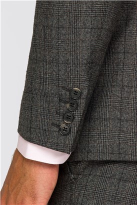  Grey Textured Check Jacket