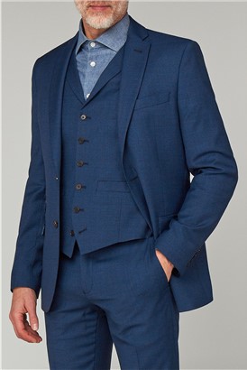  Blue Jaspe Tailored Fit Jacket