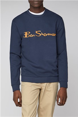  Navy Logo Men's Sweatshirt