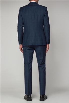Ben Sherman | Men's Teal Check Tailor Suit Jacket | Suit Direct
