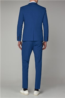  Skinny Fit Rich Blue Suit Jacket