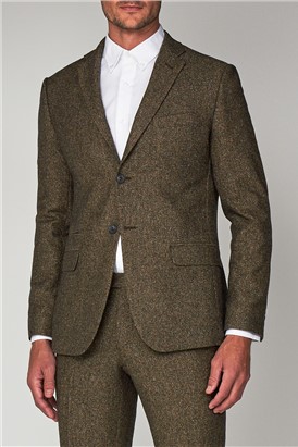  Oatmeal Texture Tailored Fit Jacket