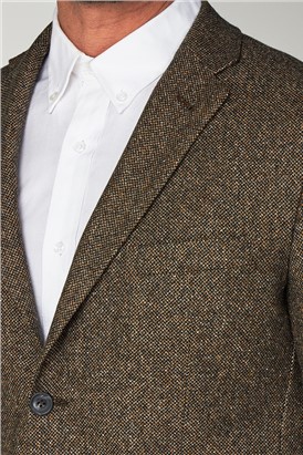  Oatmeal Texture Tailored Fit Jacket