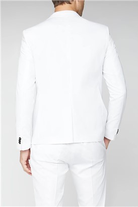  Malmo Skinny Fit Men's White Suit Jacket