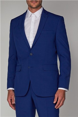  Cobalt Blue Regular Fit Suit Jacket