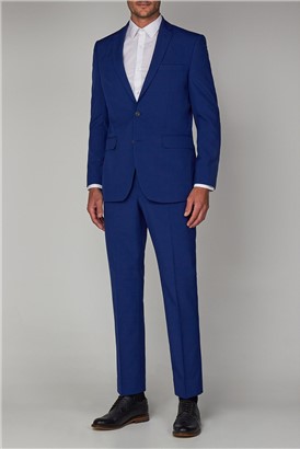  Cobalt Blue Regular Fit Suit Jacket