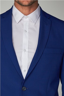  Cobalt Blue Regular Fit Suit Jacket