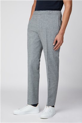  Light Grey Broken Check Trousers