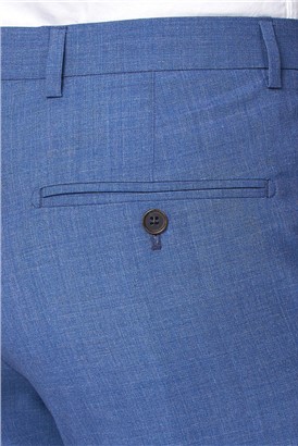  Dusky Blue Textured Tailored Fit