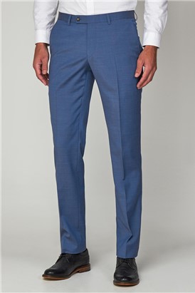 Pale Blue Formal Tailored Trousers