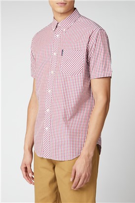  Red Signature Short Sleeved Gingham Shirt