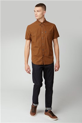  Gold Signature Short Sleeved Gingham Shirt