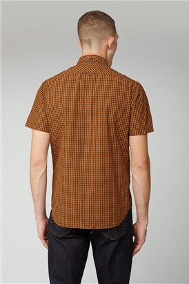  Gold Signature Short Sleeved Gingham Shirt