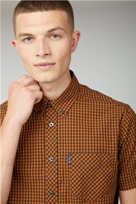  Gold Signature Short Sleeved Gingham Shirt