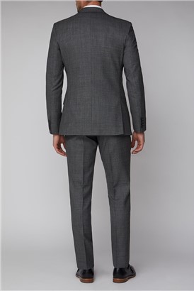  Charcoal Texture Tailored Suit Waistcoat