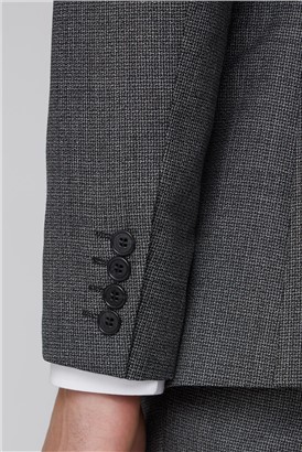  Charcoal Texture Tailored Suit Waistcoat