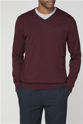  Plain V-neck with Tipping