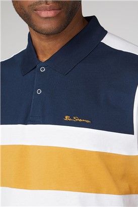  Sport Stripe Jersey Polo Shirt