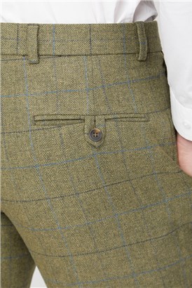  Green Heritage Check Trousers