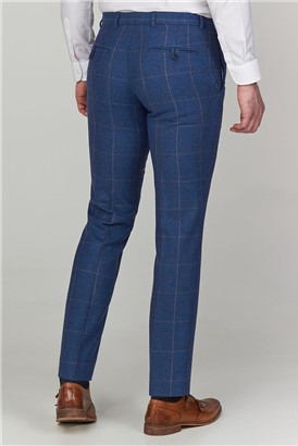  Blue Heritage Tweed Check Trousers