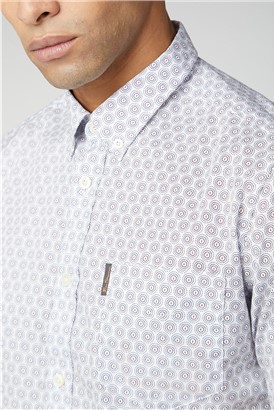  Short Sleeve Circular print Shirt