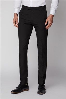  Black Stretch Skinny Fit Suit Trouser