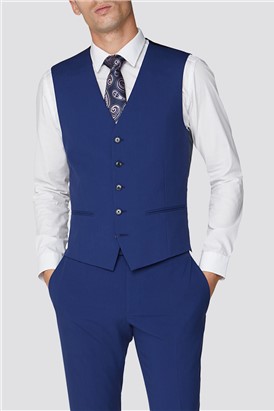 Bright Blue Suit Waistcoat