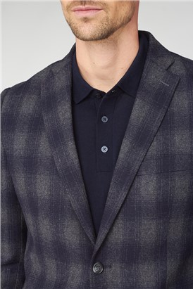 Stvdio Grey Fade Check Blazer