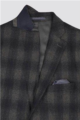 Stvdio Grey Fade Check Blazer