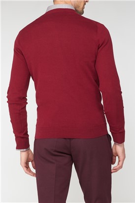  Burgundy Crew Neck