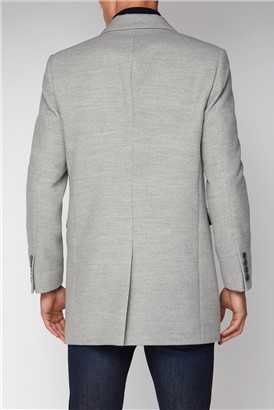  Cool Grey Melton Overcoat