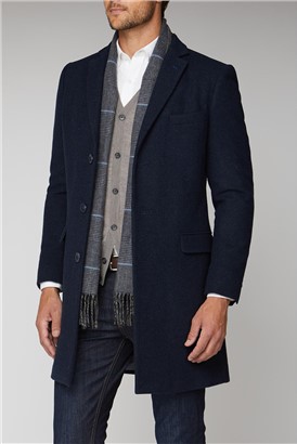  Blue Semi Plain Overcoat