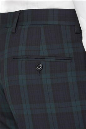 Blackwatch Tartan Tailored Fit Suit Trouser