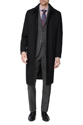  Black Roma Overcoat